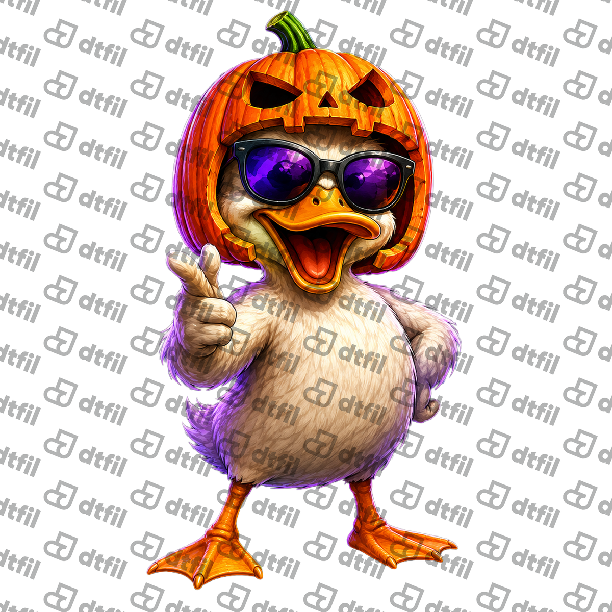 Halloween - Pumpkin Head Party Duck