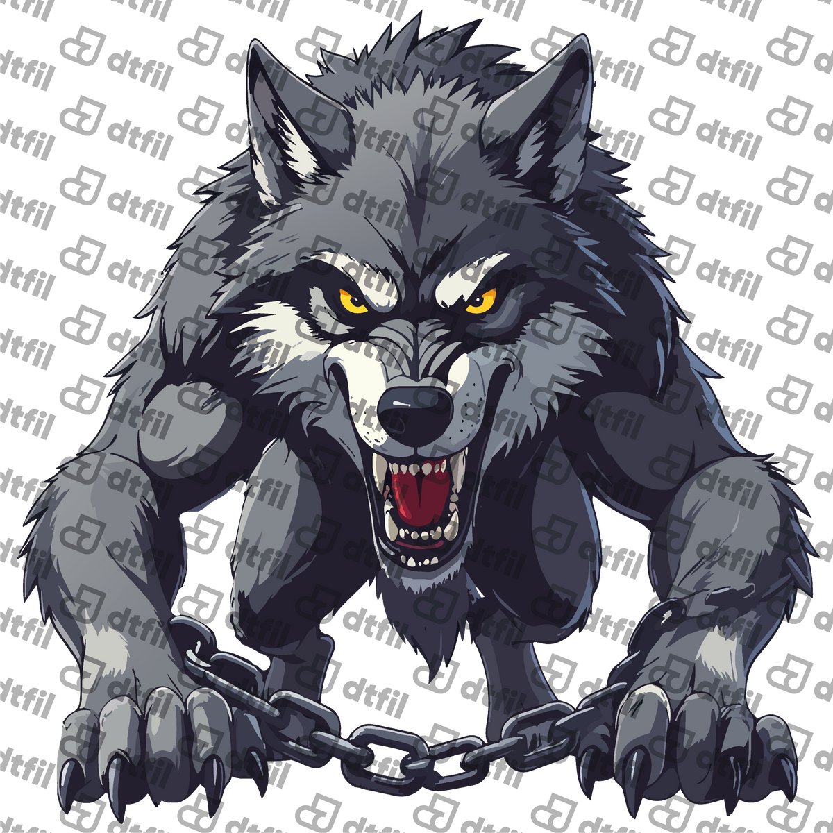 Animals - Unleashed Chain Breaker Wolf