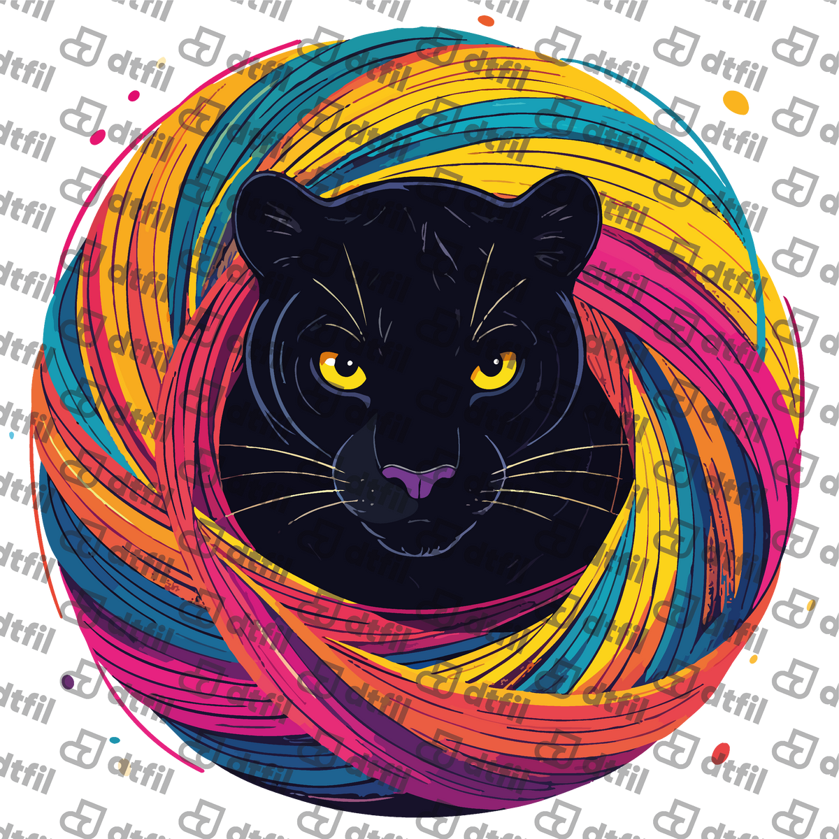 Animals - Prismatic Panther Swirl