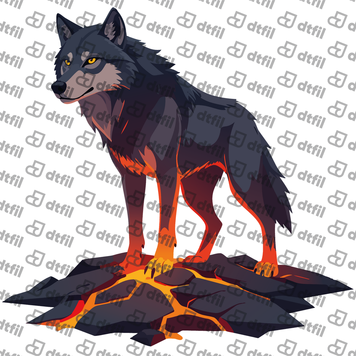 Animals - Volcanic Magma Wolf
