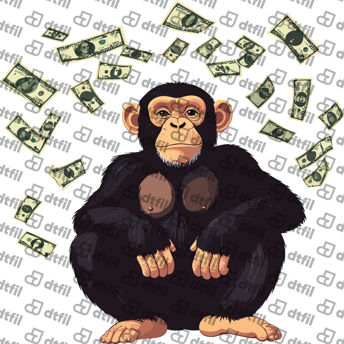 Animals - Money Rain Chimpanzee