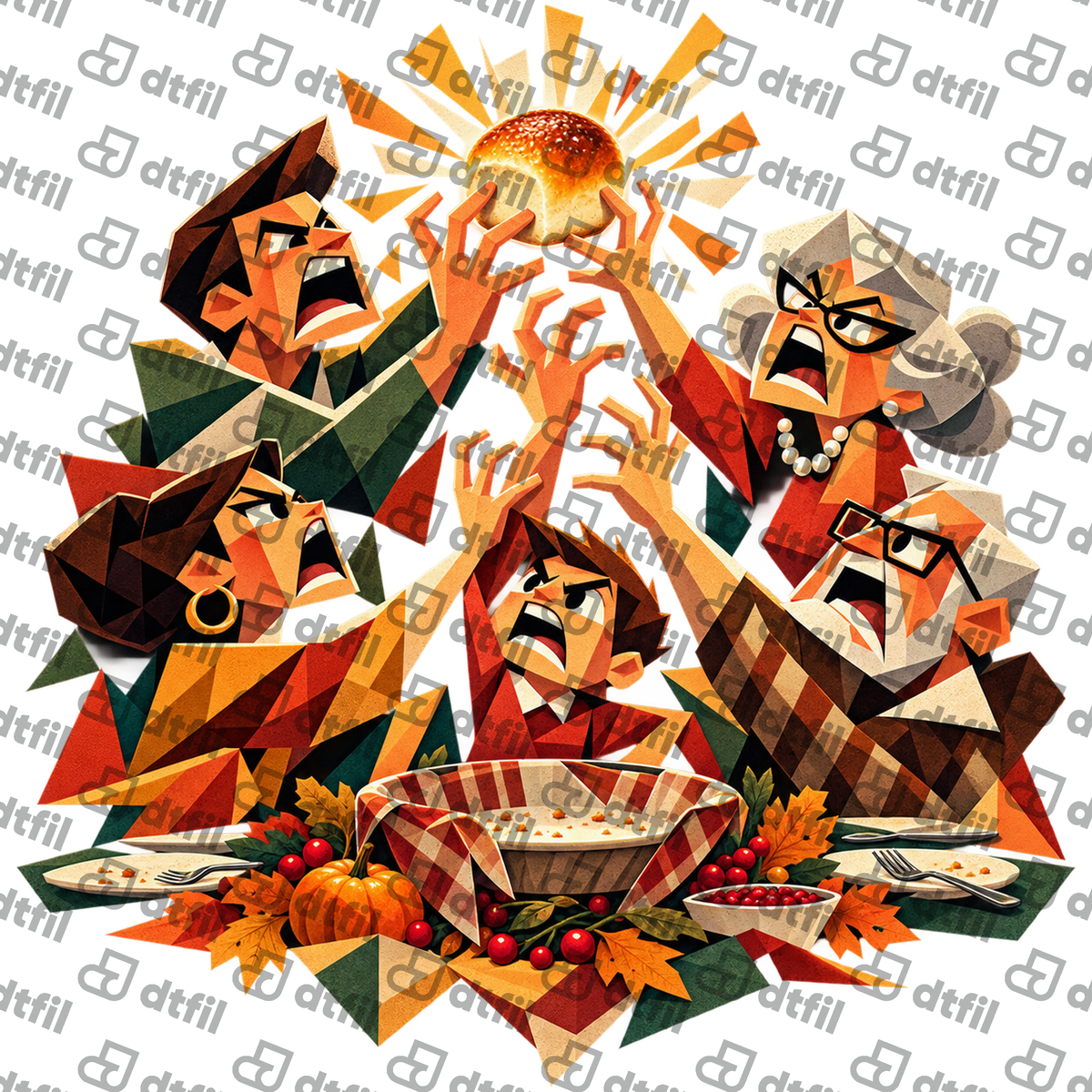 Thanksgiving - The Great Dinner Roll Grab