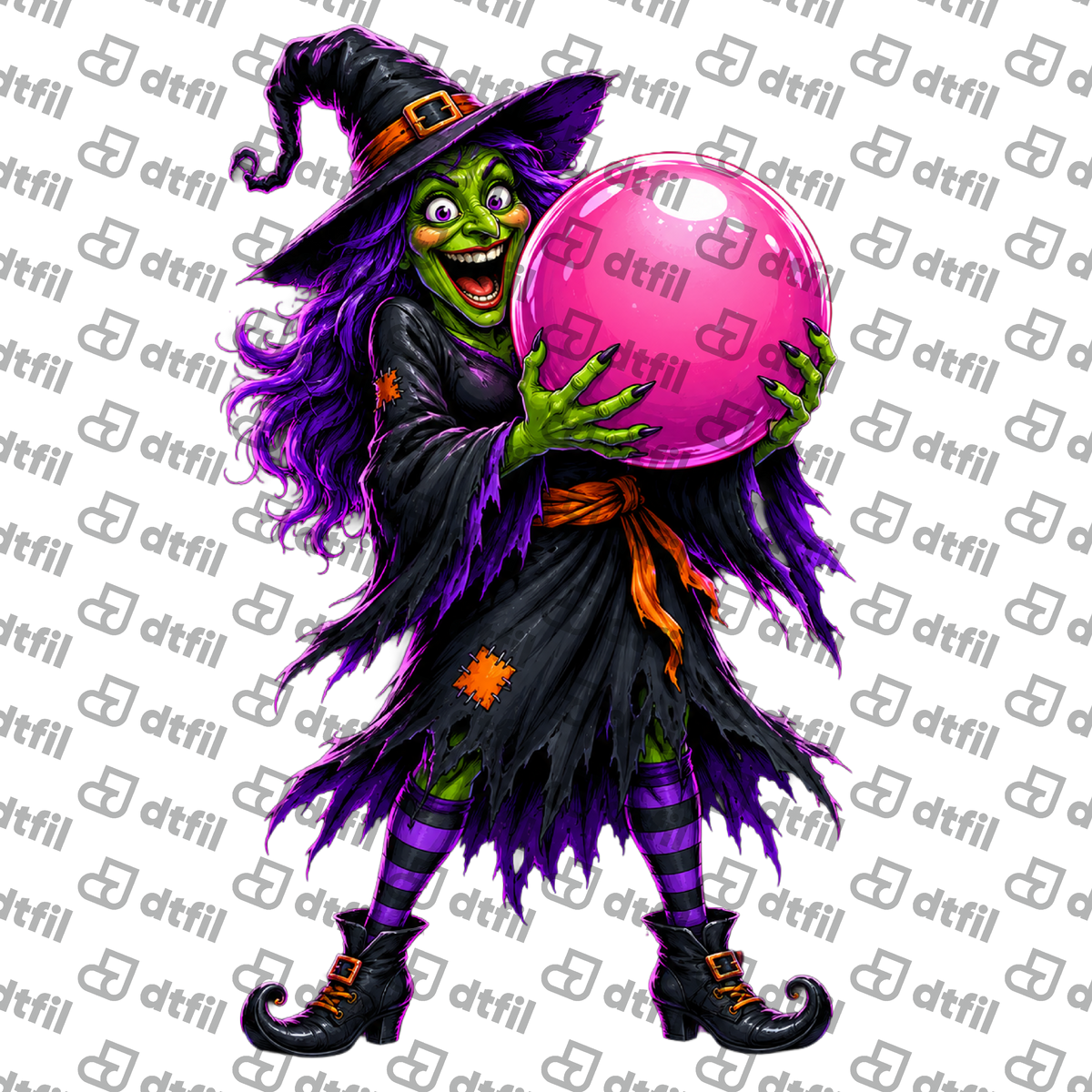 Halloween - Mystic Crystal Ball Witch