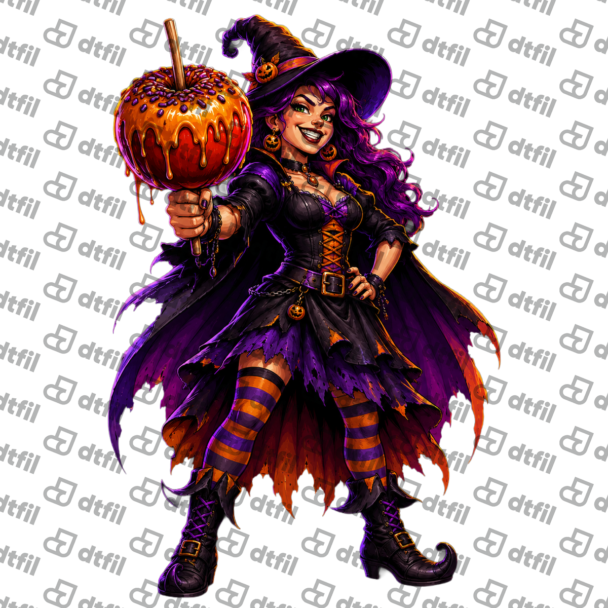 Halloween - Caramel Apple Witch