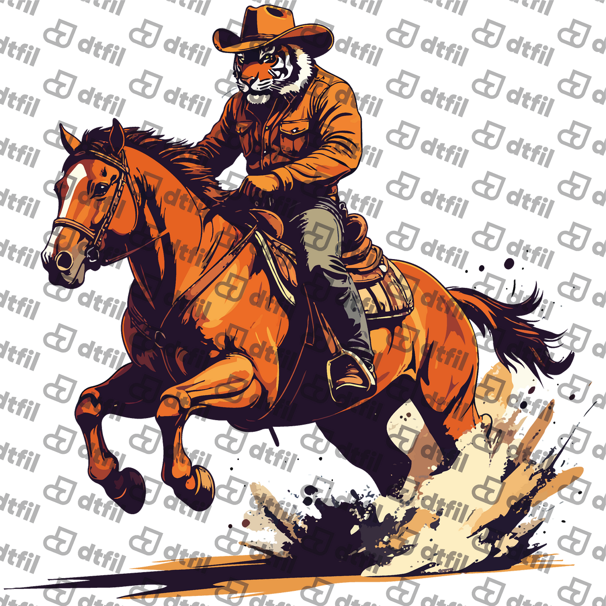 Animals - Wild West Tiger Rider