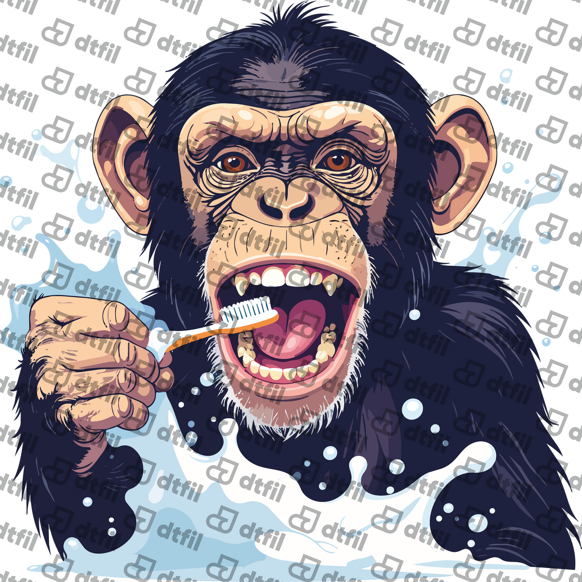 Animals - Fresh Brushing Chimpanzee