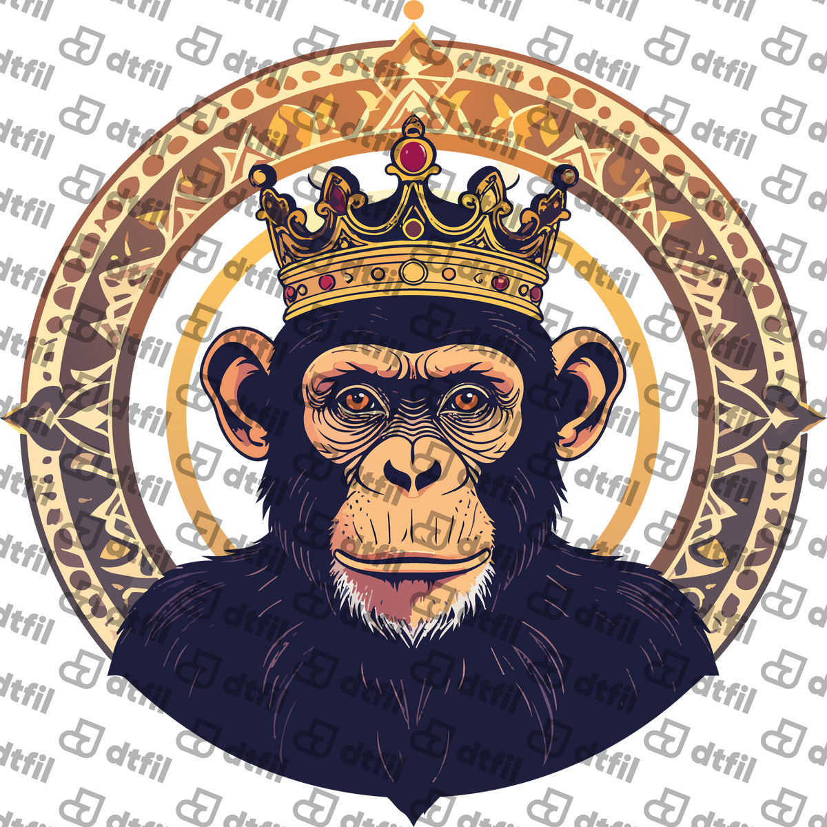 Animals - Majestic Crowned Chimpanzee King