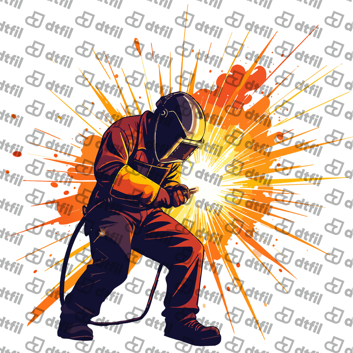 Occupation - Sparks Flying Welder