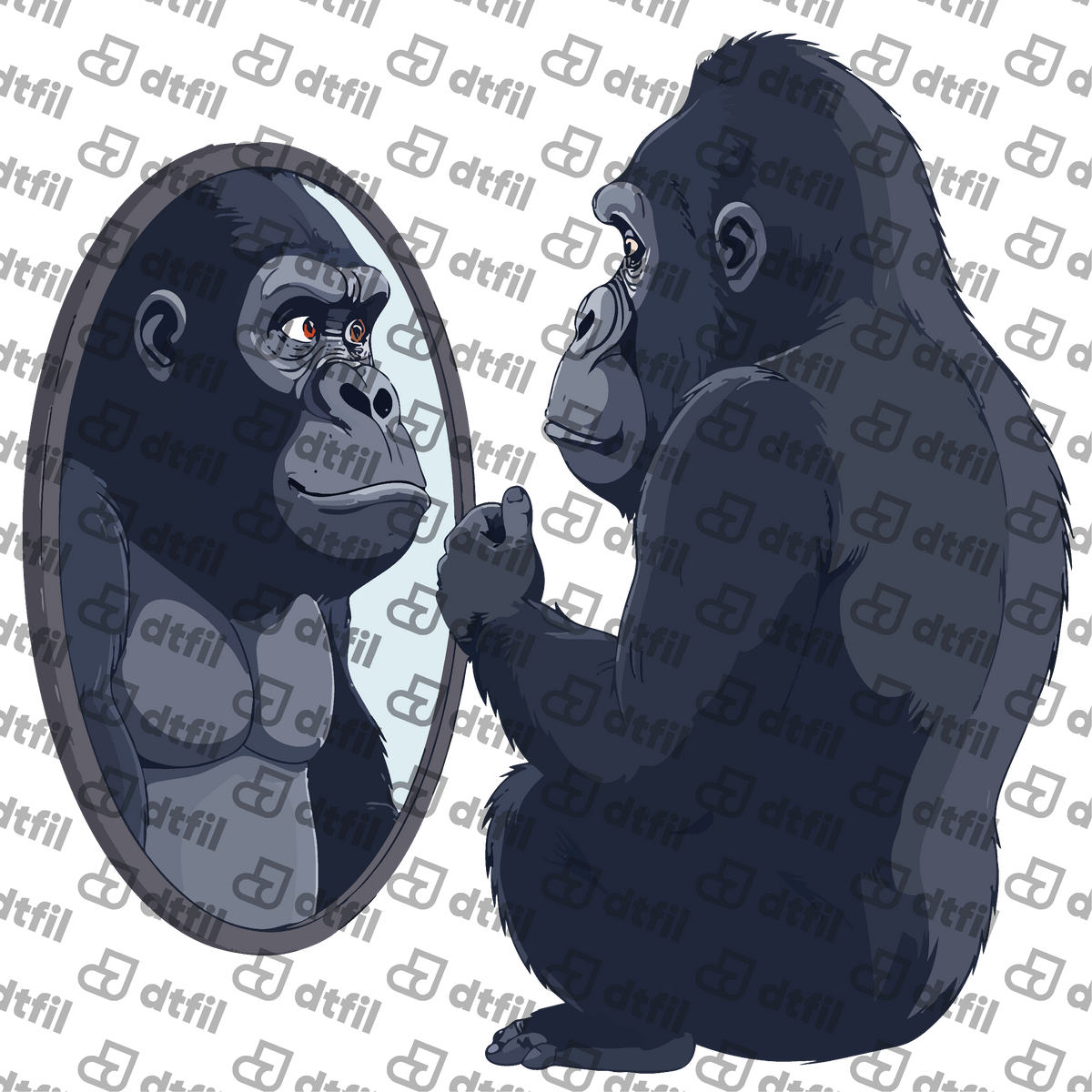 Animals - Gorilla in the Mirror