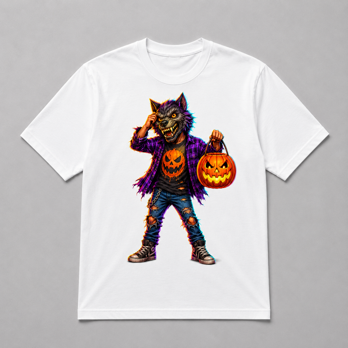 Halloween - Punk Werewolf Pumpkin