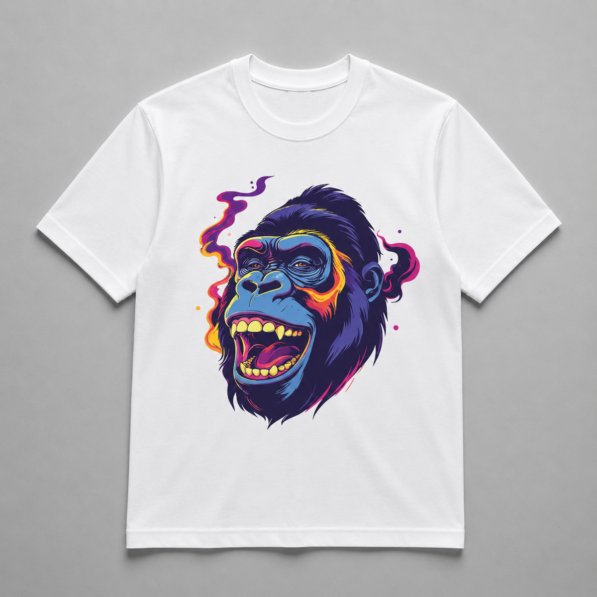 Animals - Psychedelic Neon Gorilla