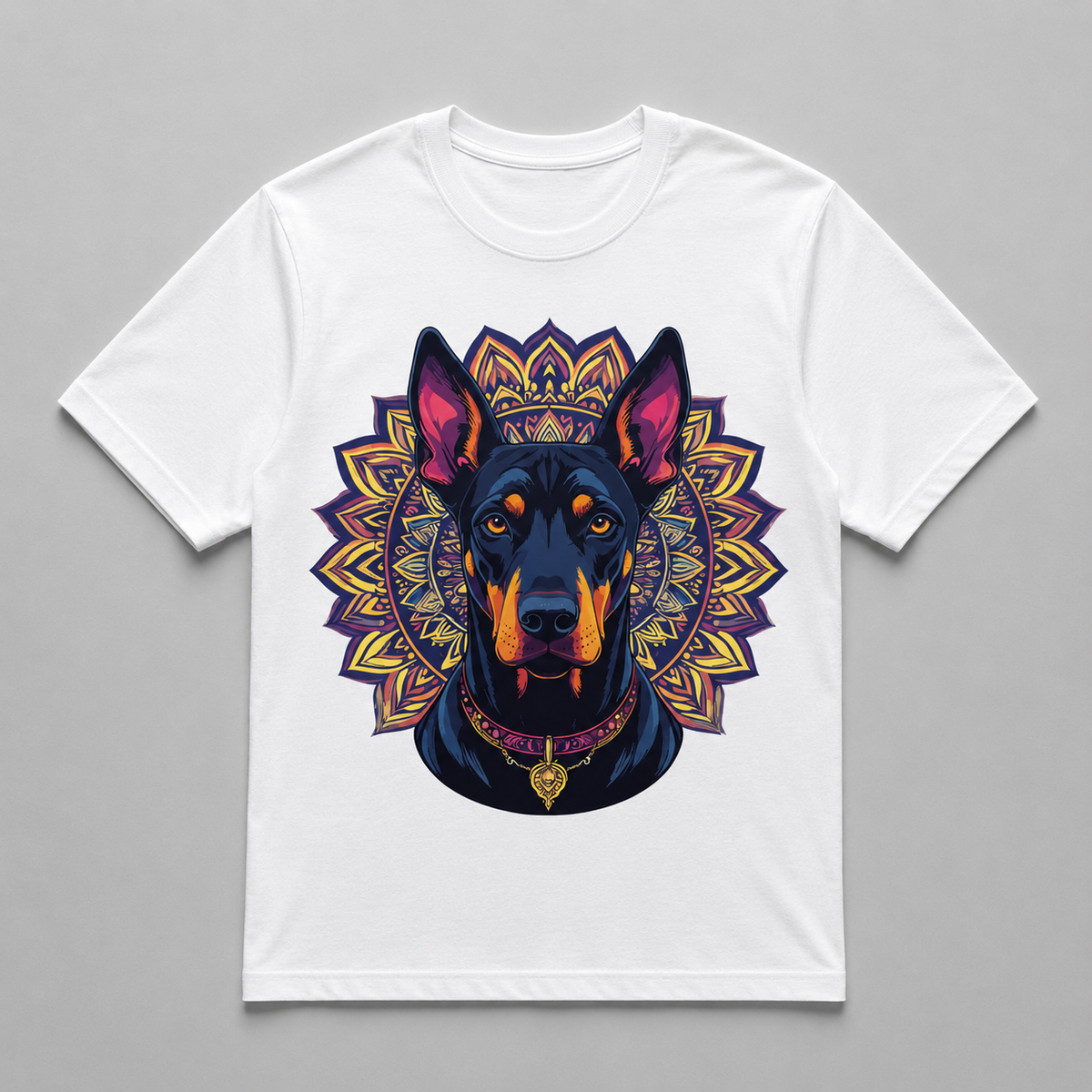 Animals - Mystic Doberman Mandala