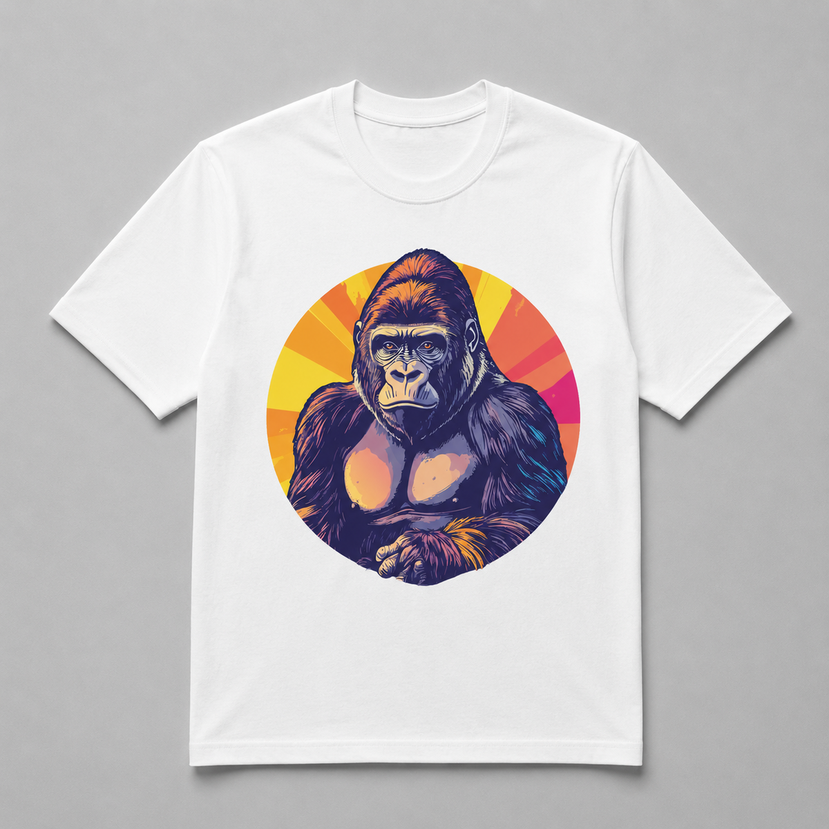 Animals - Pop-Art Sunburst Gorilla