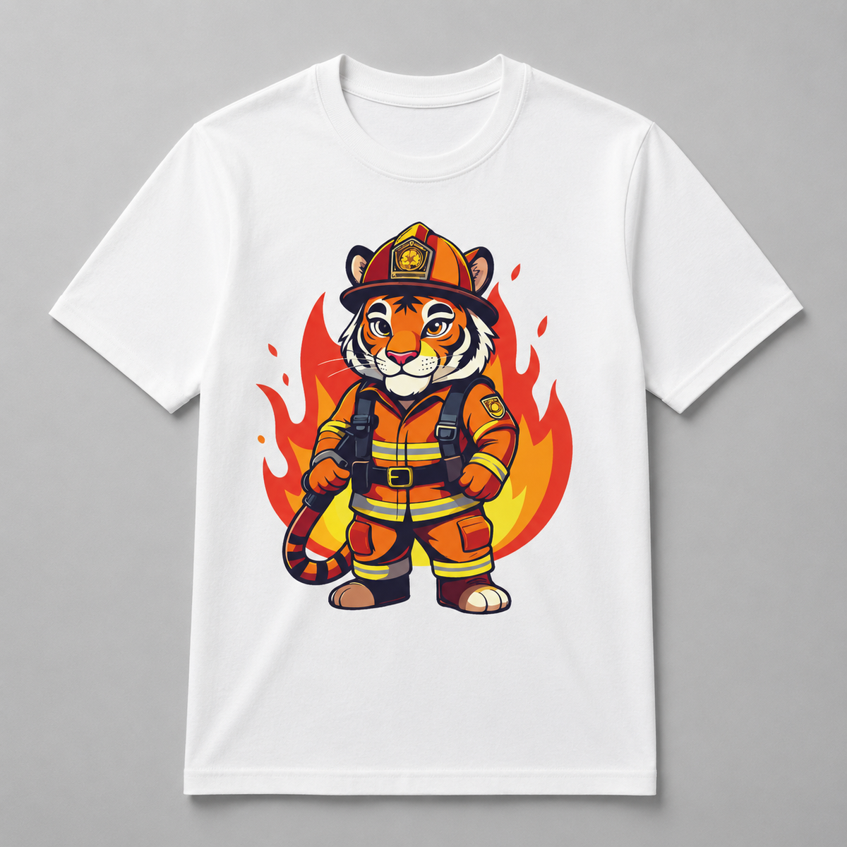 Animals - Brave Firefighter Tiger
