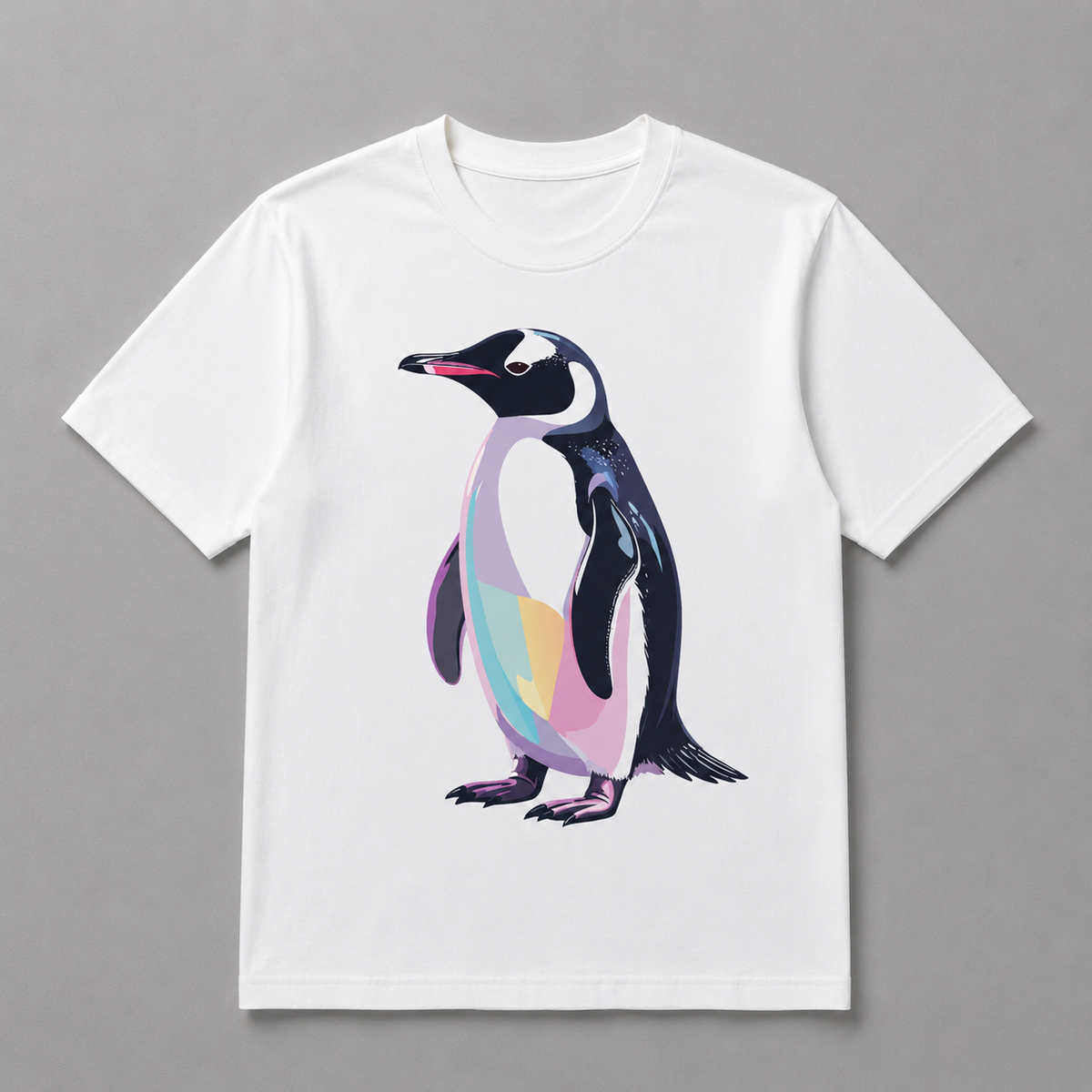 Animals - Pastel Geometric Penguin