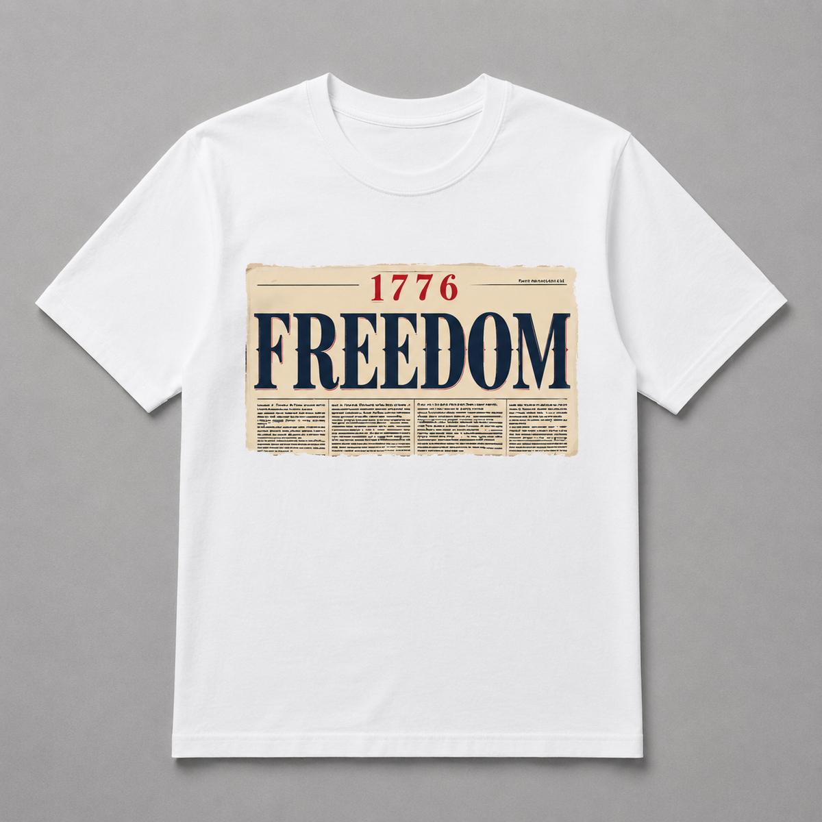 4th of July - Vintage 1776 Freedom Newspaper