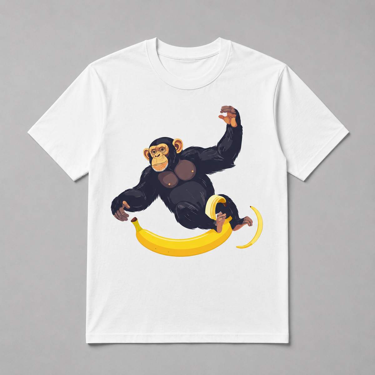 Animals - Chimpanzee on Banana