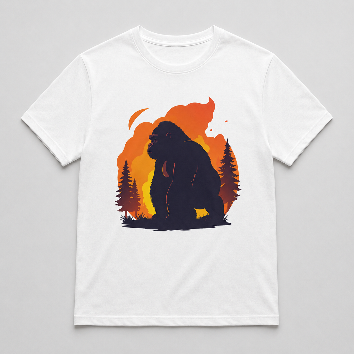 Animals - Fiery Sunset Gorilla