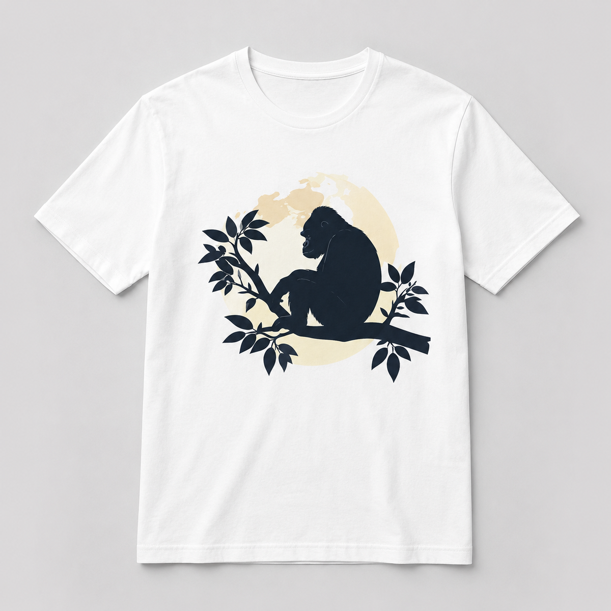 Animals - Moonlit Gorilla Silhouette