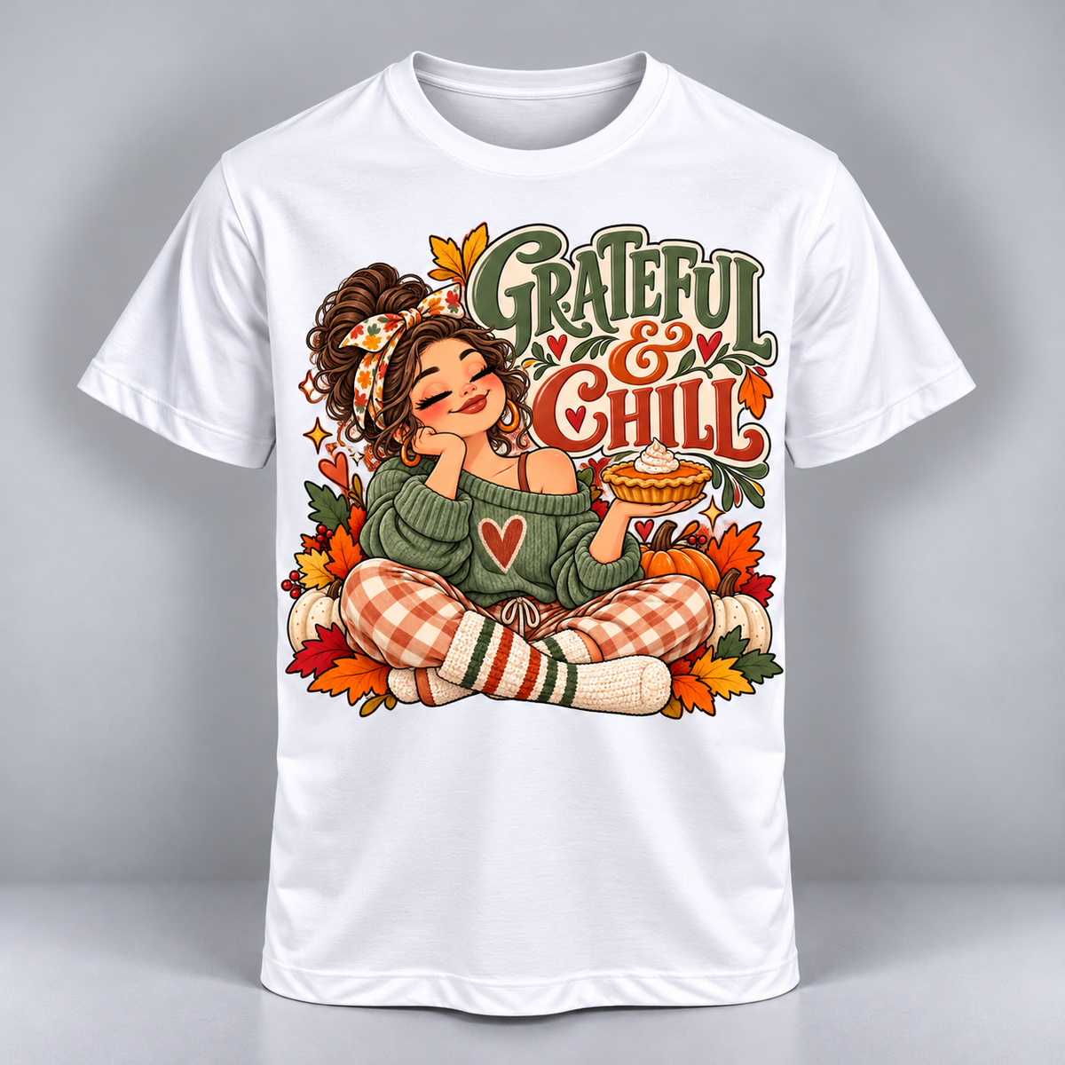 Thanksgiving - Grateful & Chill Pie Lover