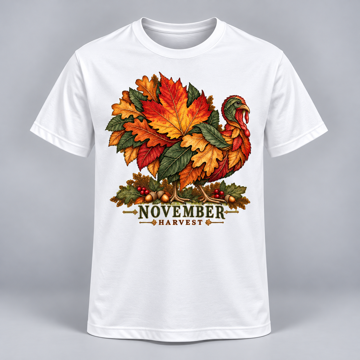 Thanksgiving - Autumn Feathered Harvest