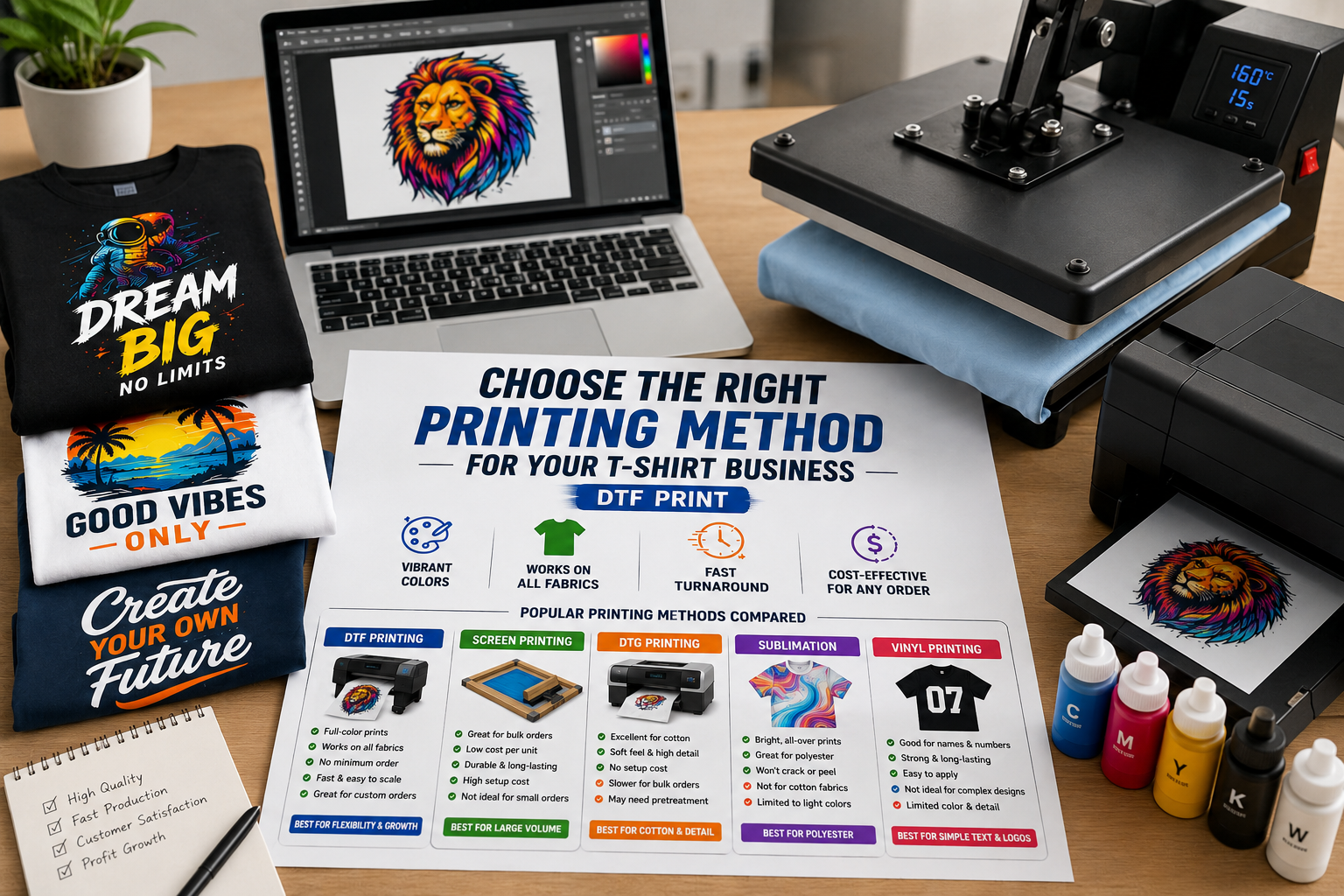 Choose the Right Printing Method for Your T-Shirt Business - DTF Print