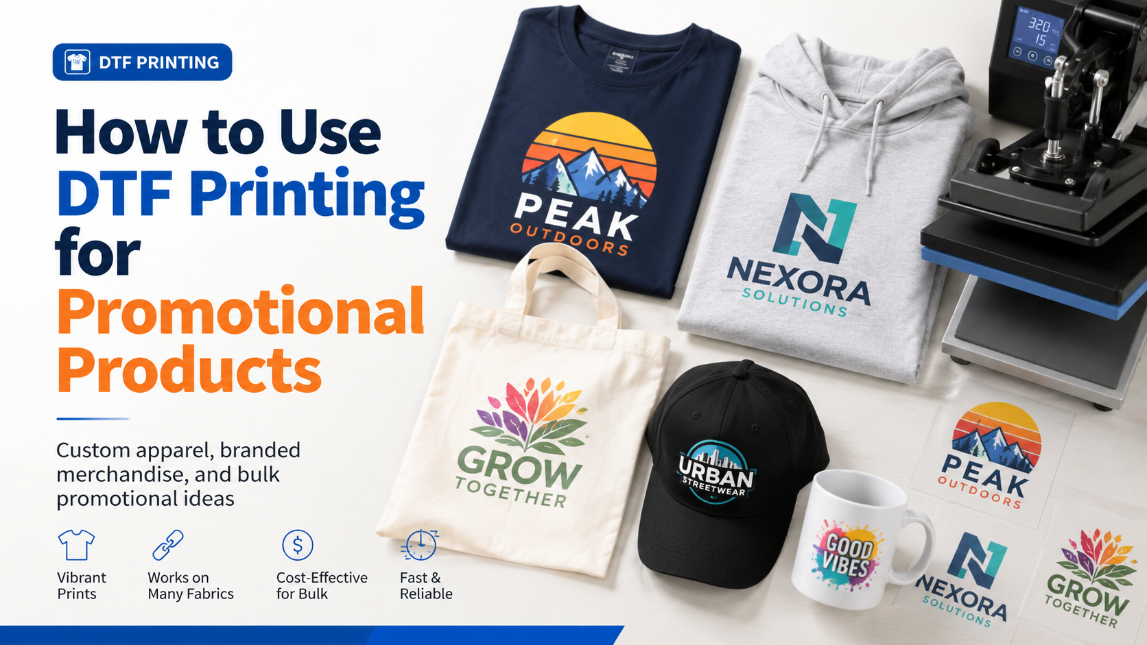 How to Use DTF Printing for Promotional Products