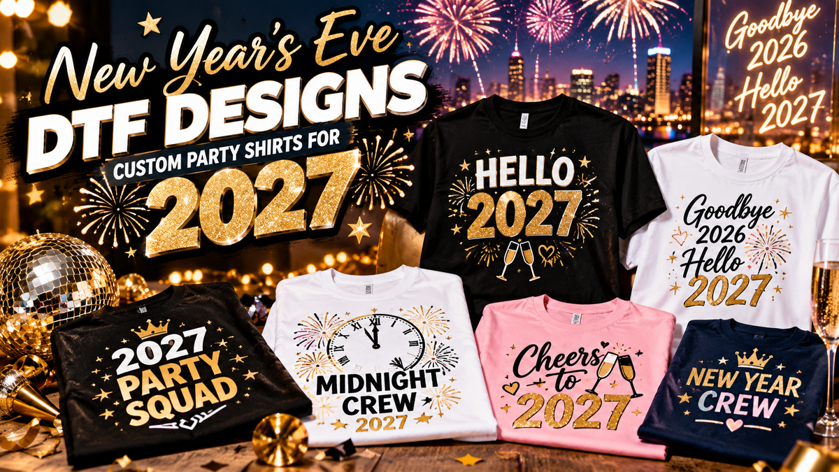 New Year's Eve DTF Designs: Custom Party Shirts for 2027