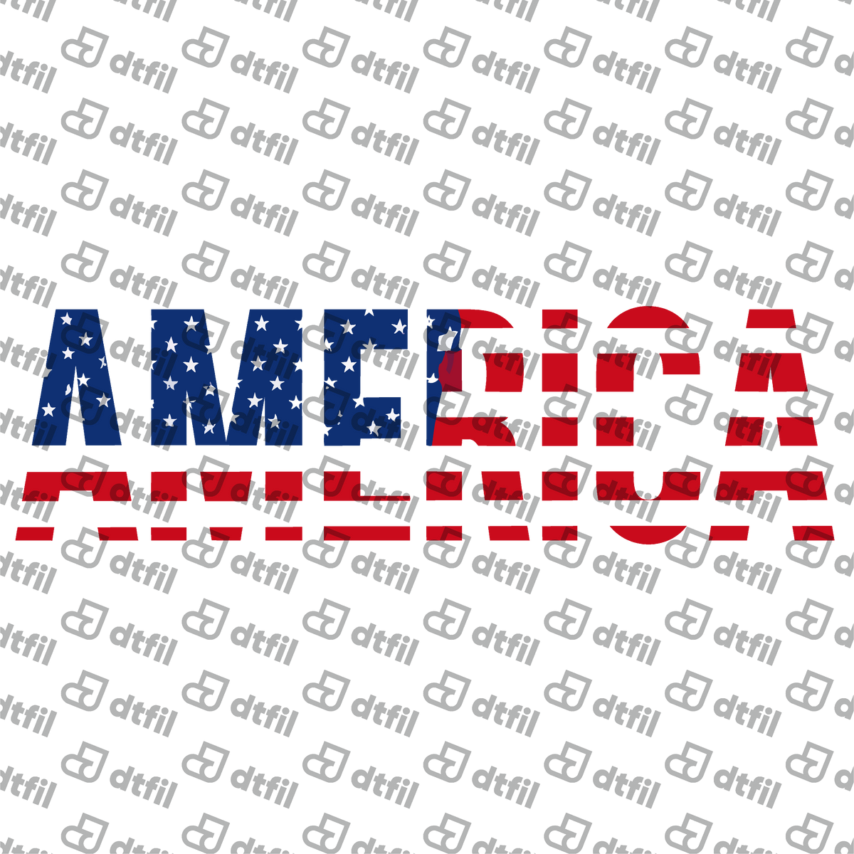 4th of July - Stars and Stripes America Reflection