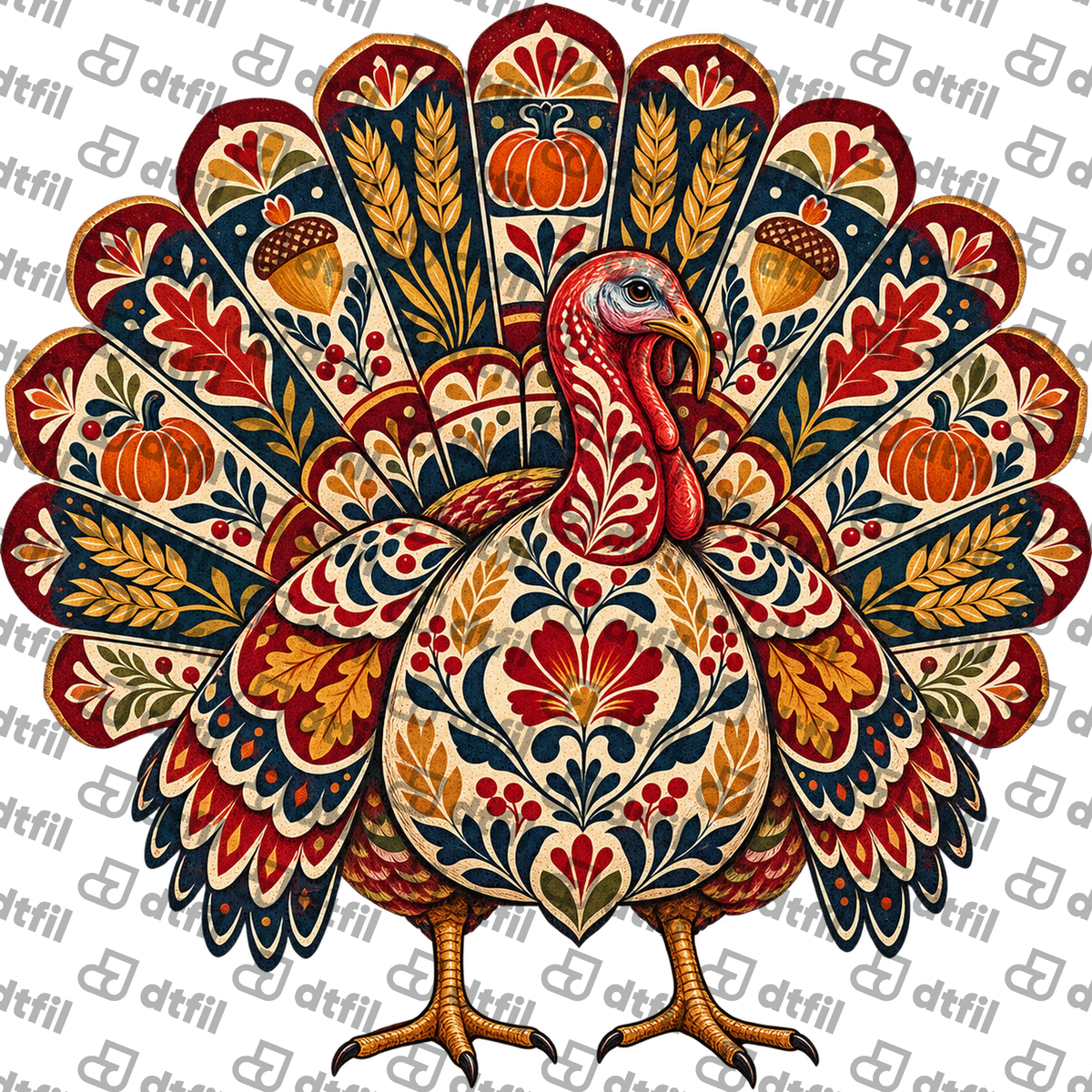 Thanksgiving - Folk Art Turkey