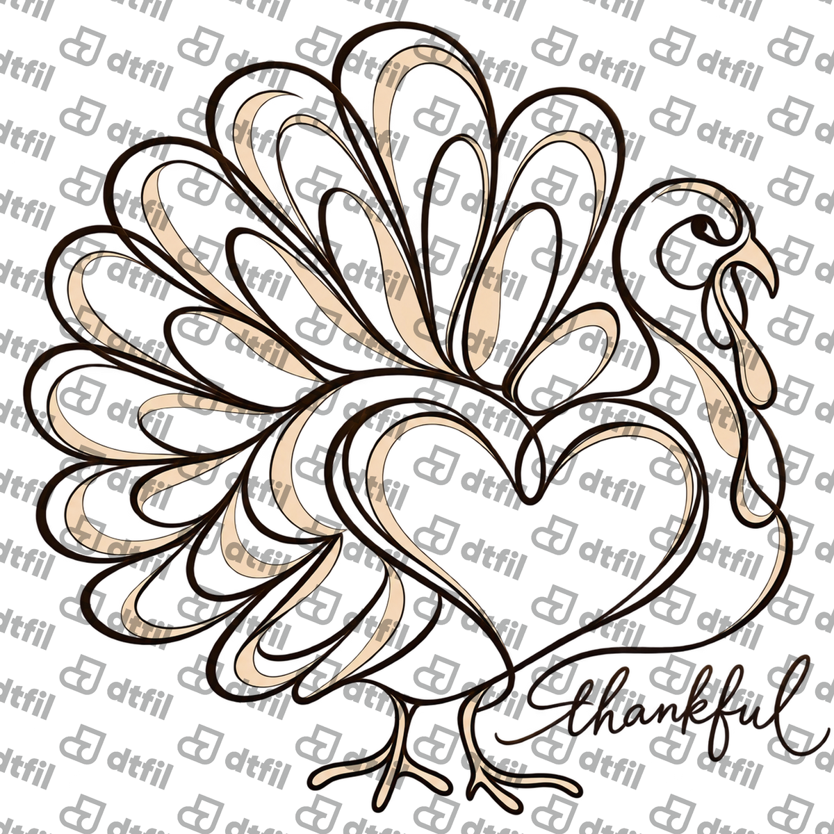 Thanksgiving - Grateful Turkey Elegance
