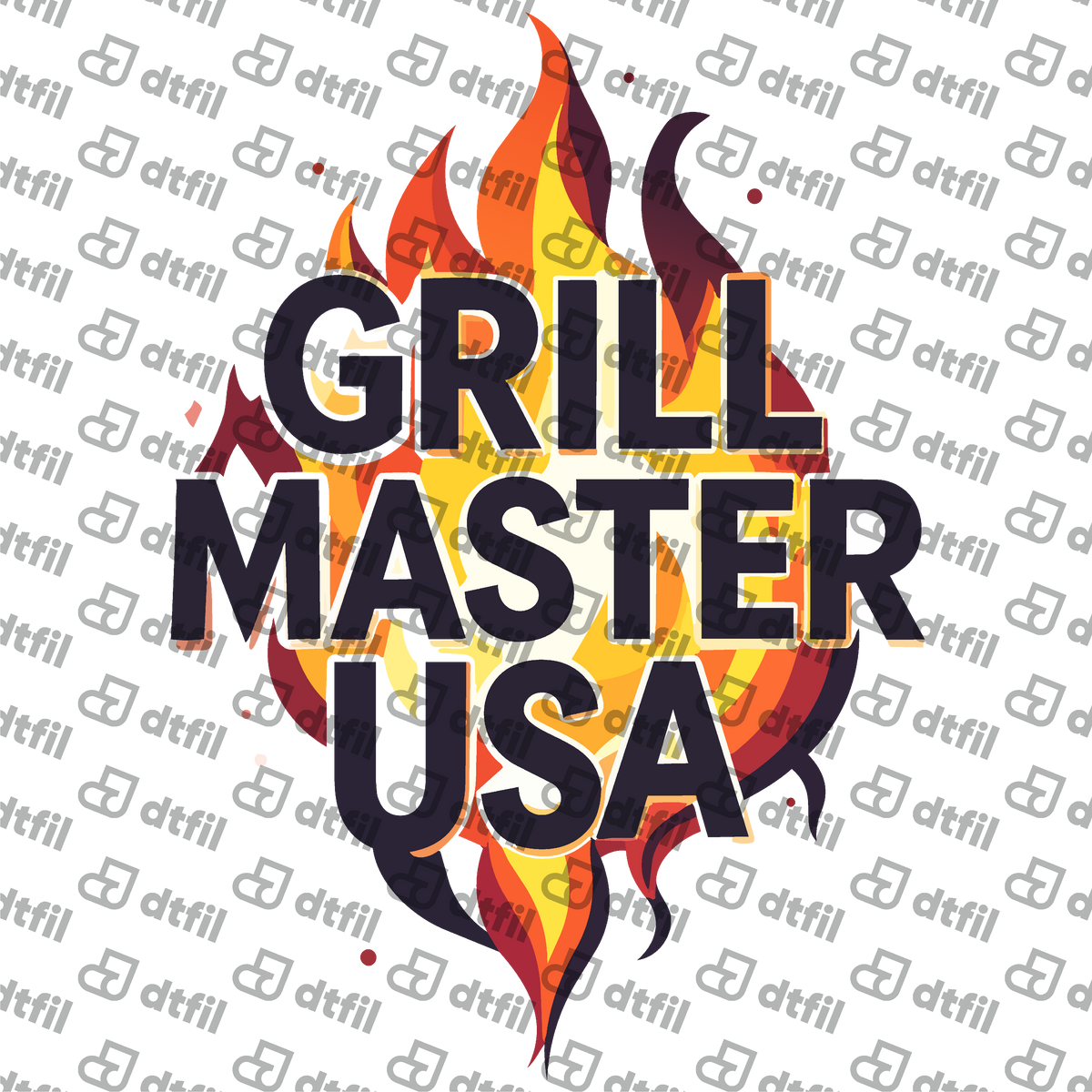 4th of July - Flaming Grill Master USA