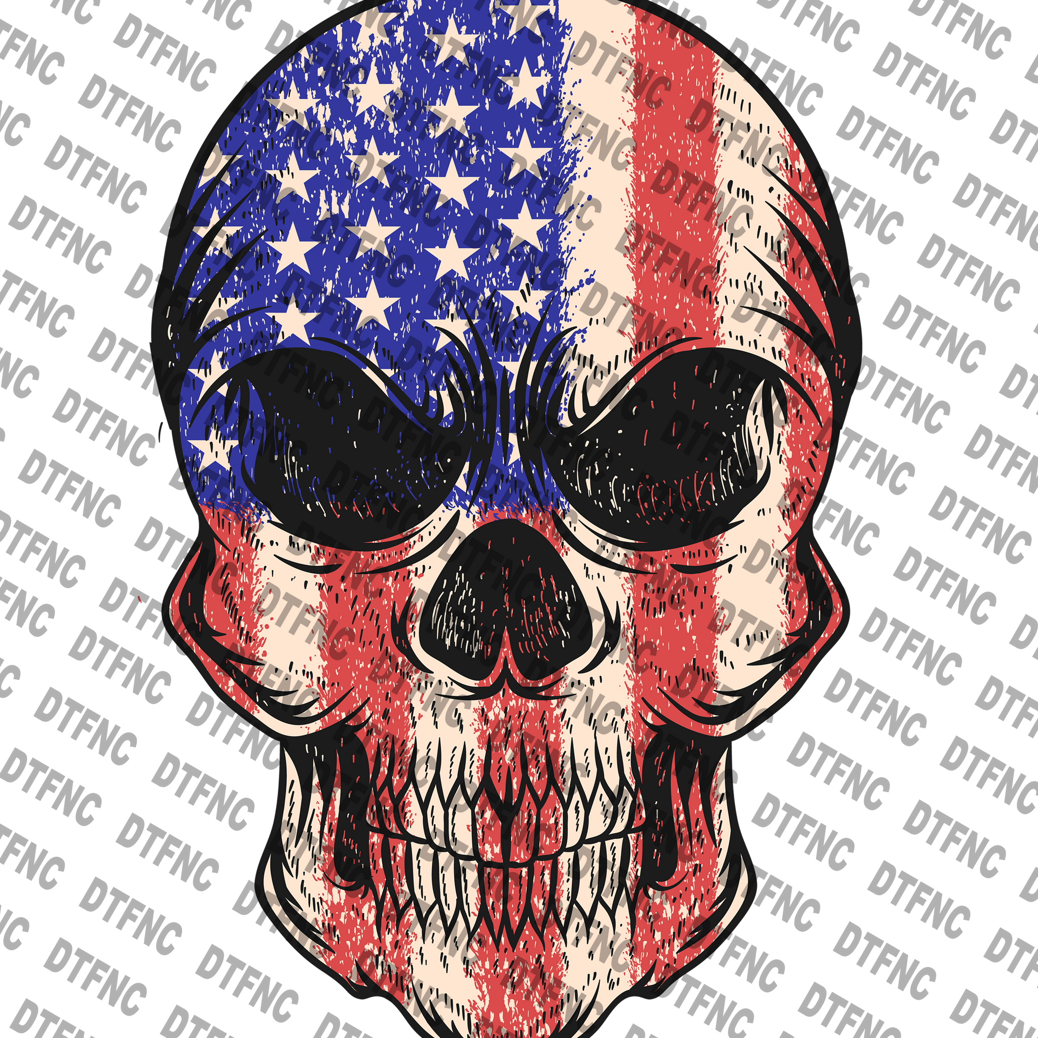 4th of July - Patriot Skull