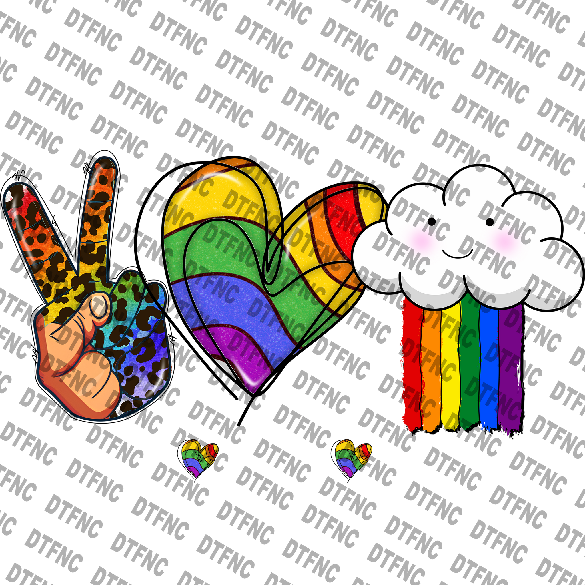 LGBTQ - Peace Heart Cloud